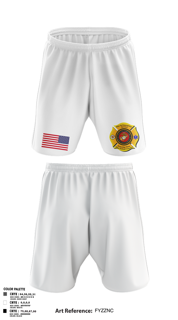 Athletic Shorts With Pockets, Marine Corps Mountain Warfare Training Center Fire Department, , Teamtime, Team time, sublimation, custom sports apparel, team uniforms, spirit wear, spiritwear, sports uniforms, custom shirts, team store, custom team store, fundraiser sports, apparel fundraiser