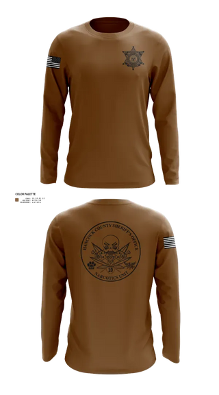 Long Sleeve Performance Shirt, Hancock County Sheriff’s Office, Police, Teamtime, Team time, sublimation, custom sports apparel, team uniforms, spirit wear, spiritwear, sports uniforms, custom shirts, team store, custom team store, fundraiser sports, apparel fundraiser