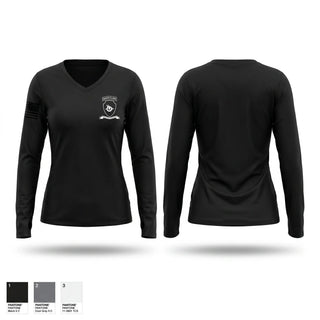 Womens Long Sleeve Vneck Shirt, Santa Clara Police Department, Police, Teamtime, Team time, sublimation, custom sports apparel, team uniforms, spirit wear, spiritwear, sports uniforms, custom shirts, team store, custom team store, fundraiser sports, apparel fundraiser