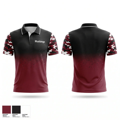 Short Sleeve Performance Polo, Mustangs, Women's Basketball, Teamtime, Team time, sublimation, custom sports apparel, team uniforms, spirit wear, spiritwear, sports uniforms, custom shirts, team store, custom team store, fundraiser sports, apparel fundraiser