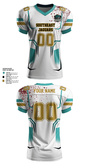 Football Jersey, southeast Jaguars, , Teamtime, Team time, sublimation, custom sports apparel, team uniforms, spirit wear, spiritwear, sports uniforms, custom shirts, team store, custom team store, fundraiser sports, apparel fundraiser