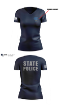 ILSSA Boston Women's Short Sleeve V-neck Shirt - 8  - Massachusetts State Police