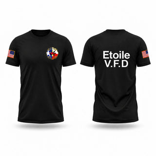 Old School Cotton Feel Shirt, Etoile volunteer fire department, Fire Department, Teamtime, Team time, sublimation, custom sports apparel, team uniforms, spirit wear, spiritwear, sports uniforms, custom shirts, team store, custom team store, fundraiser sports, apparel fundraiser