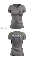Mooresville Police Department 44990637 Women's Short Sleeve V-neck Shirt - 1