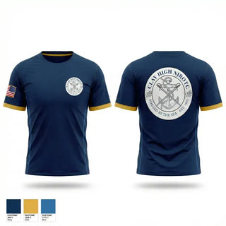 Short Sleeve Performance Shirt, Clay High NJROTC, Navy, Teamtime, Team time, sublimation, custom sports apparel, team uniforms, spirit wear, spiritwear, sports uniforms, custom shirts, team store, custom team store, fundraiser sports, apparel fundraiser