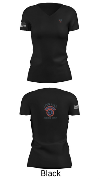 Womens Short Sleeve Vneck Shirt, Avon Indiana Recruiting Station, Army, Teamtime, Team time, sublimation, custom sports apparel, team uniforms, spirit wear, spiritwear, sports uniforms, custom shirts, team store, custom team store, fundraiser sports, apparel fundraiser
