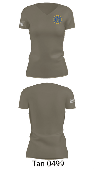 Womens Short Sleeve Vneck Shirt, Department of Community Supervision, Police, Teamtime, Team time, sublimation, custom sports apparel, team uniforms, spirit wear, spiritwear, sports uniforms, custom shirts, team store, custom team store, fundraiser sports, apparel fundraiser