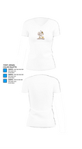 Adamsville Cardinals Cheer 29243302 Women's Short Sleeve V-neck Shirt - 18