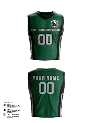 Womens Basketball Jersey, Mount Pleasant Lady Knights, Women's Basketball, Teamtime, Team time, sublimation, custom sports apparel, team uniforms, spirit wear, spiritwear, sports uniforms, custom shirts, team store, custom team store, fundraiser sports, apparel fundraiser