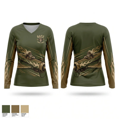 Trike Envy 80595564 Women's Long Sleeve V-neck Shirt - 1