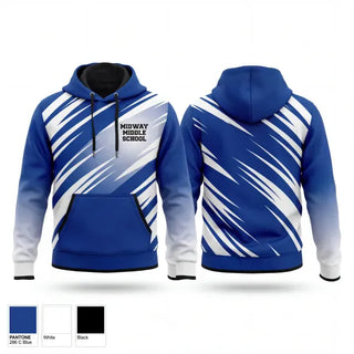Hoodie, Midway Middle School, Cheer, Teamtime, Team time, sublimation, custom sports apparel, team uniforms, spirit wear, spiritwear, sports uniforms, custom shirts, team store, custom team store, fundraiser sports, apparel fundraiser
