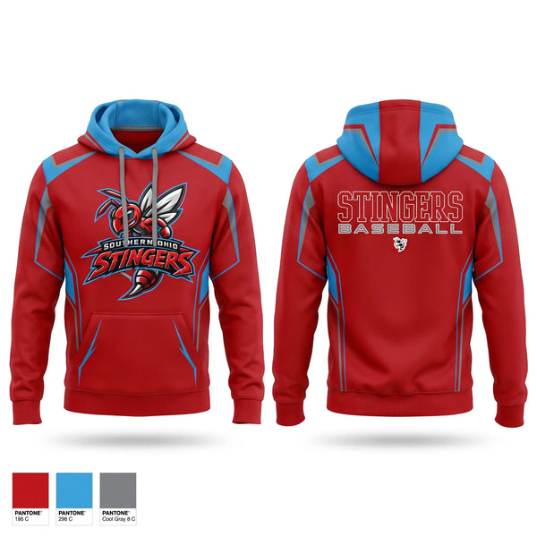 Hoodie, Southern Ohio Stingers, Baseball, Teamtime, Team time, sublimation, custom sports apparel, team uniforms, spirit wear, spiritwear, sports uniforms, custom shirts, team store, custom team store, fundraiser sports, apparel fundraiser