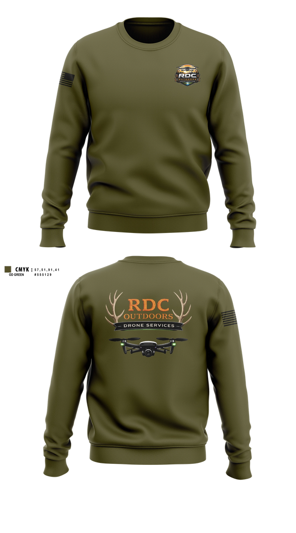 Crew Neck Sweatshirt, RDC Outdoors, Police, Teamtime, Team time, sublimation, custom sports apparel, team uniforms, spirit wear, spiritwear, sports uniforms, custom shirts, team store, custom team store, fundraiser sports, apparel fundraiser