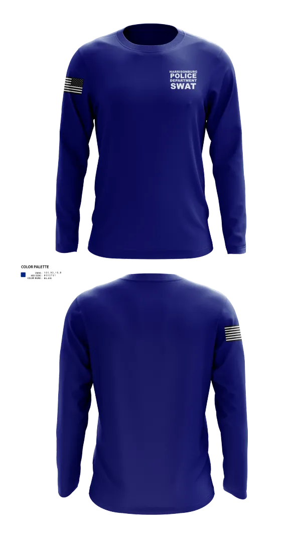 Long Sleeve Performance Shirt, Harrisonburg Police Department SWAT, , Teamtime, Team time, sublimation, custom sports apparel, team uniforms, spirit wear, spiritwear, sports uniforms, custom shirts, team store, custom team store, fundraiser sports, apparel fundraiser