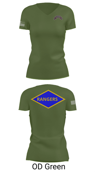Womens Short Sleeve Vneck Shirt, 5th Rangers, , Teamtime, Team time, sublimation, custom sports apparel, team uniforms, spirit wear, spiritwear, sports uniforms, custom shirts, team store, custom team store, fundraiser sports, apparel fundraiser