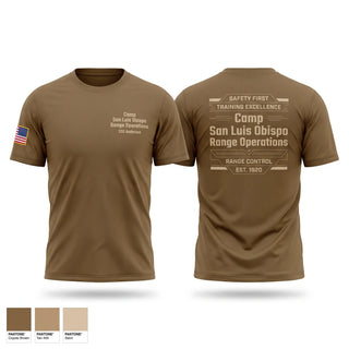 Short Sleeve Performance Shirt, Camp San Luis Obispo Range Operations, Army, Teamtime, Team time, sublimation, custom sports apparel, team uniforms, spirit wear, spiritwear, sports uniforms, custom shirts, team store, custom team store, fundraiser sports, apparel fundraiser