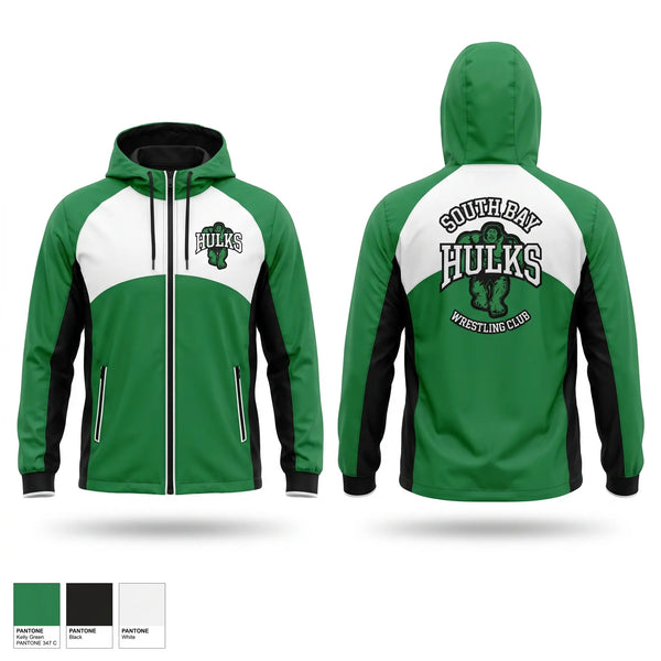 Windbreaker, South bay Hulks, Wrestling, Teamtime, Team time, sublimation, custom sports apparel, team uniforms, spirit wear, spiritwear, sports uniforms, custom shirts, team store, custom team store, fundraiser sports, apparel fundraiser