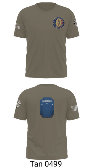 Old School Cotton Feel Shirt, Cayce Police K9, , Teamtime, Team time, sublimation, custom sports apparel, team uniforms, spirit wear, spiritwear, sports uniforms, custom shirts, team store, custom team store, fundraiser sports, apparel fundraiser