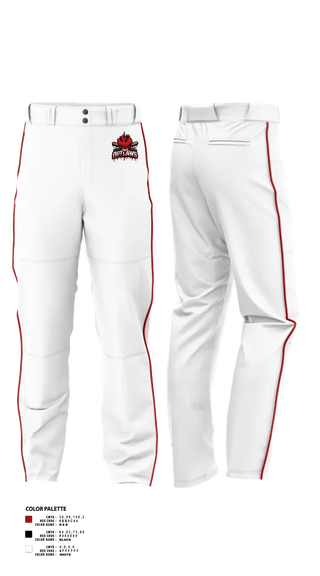 Baseball Pants, DownEast Outlaws, Baseball, Teamtime, Team time, sublimation, custom sports apparel, team uniforms, spirit wear, spiritwear, sports uniforms, custom shirts, team store, custom team store, fundraiser sports, apparel fundraiser