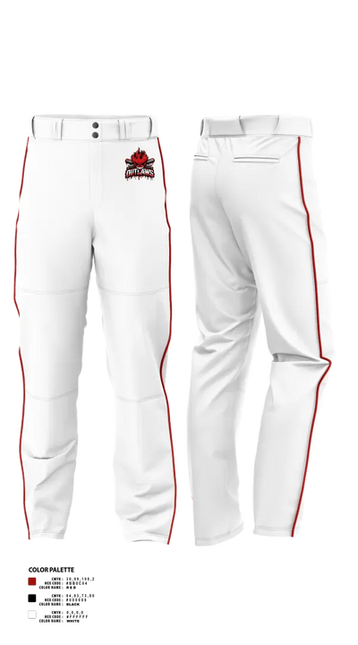 DownEast Outlaws 43136486 Baseball Pants - 22