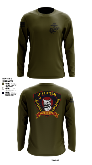 Long Sleeve Performance Shirt, 12TH LITTORAL LOGISTICS BATTALION, Marines, Teamtime, Team time, sublimation, custom sports apparel, team uniforms, spirit wear, spiritwear, sports uniforms, custom shirts, team store, custom team store, fundraiser sports, apparel fundraiser