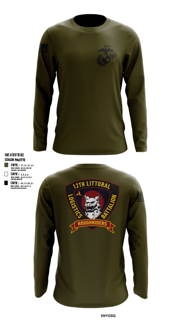 Long Sleeve Performance Shirt, 12TH LITTORAL LOGISTICS BATTALION, Marines, Teamtime, Team time, sublimation, custom sports apparel, team uniforms, spirit wear, spiritwear, sports uniforms, custom shirts, team store, custom team store, fundraiser sports, apparel fundraiser