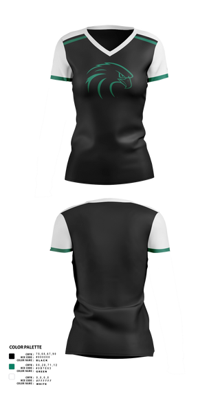 Womens Short Sleeve Vneck Shirt, NSU Riverhawks Football, , Teamtime, Team time, sublimation, custom sports apparel, team uniforms, spirit wear, spiritwear, sports uniforms, custom shirts, team store, custom team store, fundraiser sports, apparel fundraiser