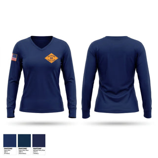 Womens Long Sleeve Vneck Shirt, Delaware State Police, Police, Teamtime, Team time, sublimation, custom sports apparel, team uniforms, spirit wear, spiritwear, sports uniforms, custom shirts, team store, custom team store, fundraiser sports, apparel fundraiser