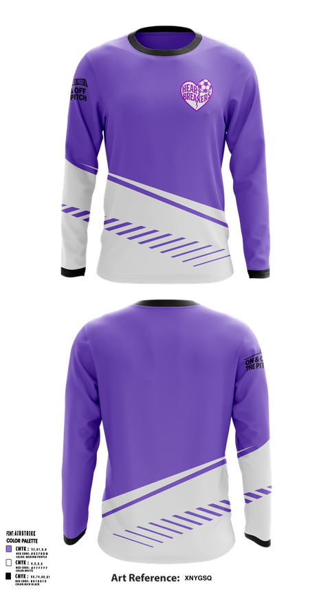 Long Sleeve Performance Shirt, Heartbreakers, Men's Soccer, Teamtime, Team time, sublimation, custom sports apparel, team uniforms, spirit wear, spiritwear, sports uniforms, custom shirts, team store, custom team store, fundraiser sports, apparel fundraiser