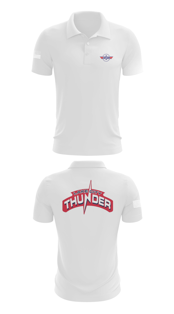 Short Sleeve Performance Polo, Lake City Thunder, Softball, Teamtime, Team time, sublimation, custom sports apparel, team uniforms, spirit wear, spiritwear, sports uniforms, custom shirts, team store, custom team store, fundraiser sports, apparel fundraiser