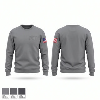 Crew Neck Sweatshirt, Oaktown fire, Fire Department, Teamtime, Team time, sublimation, custom sports apparel, team uniforms, spirit wear, spiritwear, sports uniforms, custom shirts, team store, custom team store, fundraiser sports, apparel fundraiser