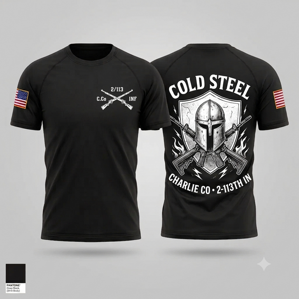 Short Sleeve Performance Shirt, Charlie Company 2/113th INF, Army, Teamtime, Team time, sublimation, custom sports apparel, team uniforms, spirit wear, spiritwear, sports uniforms, custom shirts, team store, custom team store, fundraiser sports, apparel fundraiser