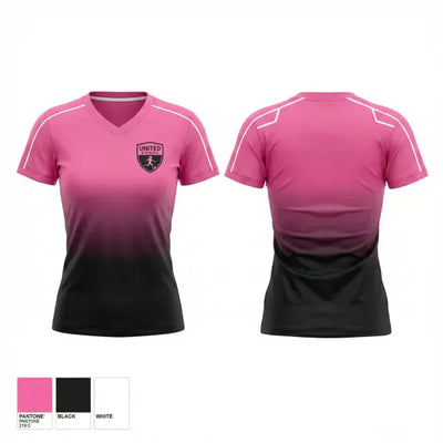 United Donna 58346109 Women's Short Sleeve V-neck Shirt - 1