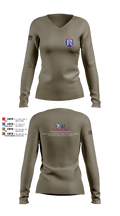 RICS Raiders 86682498 Women's Long Sleeve V-neck Shirt - 9