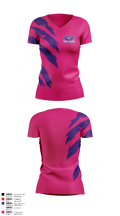 Carolina Track Hawks Women's Short Sleeve V-neck Shirt - 4