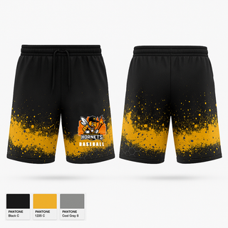 Athletic Shorts With Pockets, Montgomery Hornets, Baseball, Teamtime, Team time, sublimation, custom sports apparel, team uniforms, spirit wear, spiritwear, sports uniforms, custom shirts, team store, custom team store, fundraiser sports, apparel fundraiser