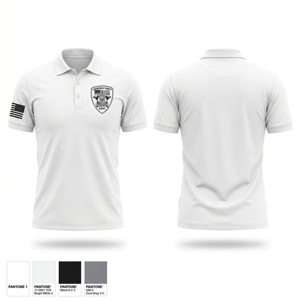 Short Sleeve Performance Polo, Lauderdale County Sheriff's Department SWAT, Police, Teamtime, Team time, sublimation, custom sports apparel, team uniforms, spirit wear, spiritwear, sports uniforms, custom shirts, team store, custom team store, fundraiser sports, apparel fundraiser