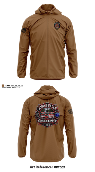 Windbreaker, Lyons falls fire, Fire Department, Teamtime, Team time, sublimation, custom sports apparel, team uniforms, spirit wear, spiritwear, sports uniforms, custom shirts, team store, custom team store, fundraiser sports, apparel fundraiser