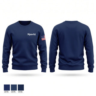 Crew Neck Sweatshirt, Npevfd, Fire Department, Teamtime, Team time, sublimation, custom sports apparel, team uniforms, spirit wear, spiritwear, sports uniforms, custom shirts, team store, custom team store, fundraiser sports, apparel fundraiser
