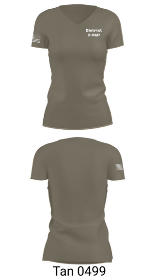 Womens Short Sleeve Vneck Shirt, District 3 P&P, Police, Teamtime, Team time, sublimation, custom sports apparel, team uniforms, spirit wear, spiritwear, sports uniforms, custom shirts, team store, custom team store, fundraiser sports, apparel fundraiser