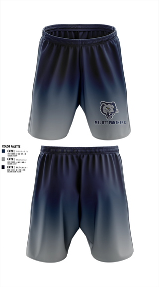 Athletic Shorts With Pockets, Mel Ott Panthers, Baseball, Teamtime, Team time, sublimation, custom sports apparel, team uniforms, spirit wear, spiritwear, sports uniforms, custom shirts, team store, custom team store, fundraiser sports, apparel fundraiser