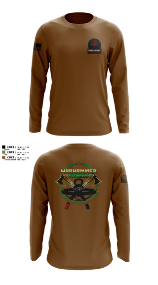 Long Sleeve Performance Shirt, Warhammer Fitness, , Teamtime, Team time, sublimation, custom sports apparel, team uniforms, spirit wear, spiritwear, sports uniforms, custom shirts, team store, custom team store, fundraiser sports, apparel fundraiser