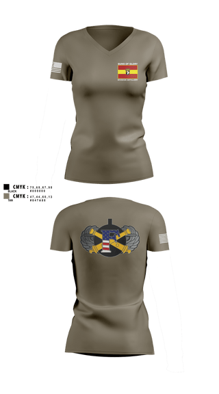 Womens Short Sleeve Vneck Shirt, Freedom FSC, 1-320th FAR, Army, Teamtime, Team time, sublimation, custom sports apparel, team uniforms, spirit wear, spiritwear, sports uniforms, custom shirts, team store, custom team store, fundraiser sports, apparel fundraiser