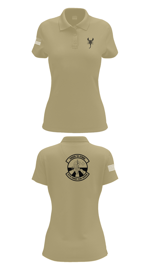 Womens Short Sleeve Performance Polo, 612 Combat Plans Division, , Teamtime, Team time, sublimation, custom sports apparel, team uniforms, spirit wear, spiritwear, sports uniforms, custom shirts, team store, custom team store, fundraiser sports, apparel fundraiser