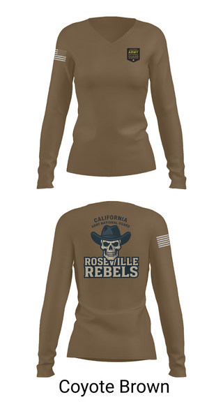 Womens Long Sleeve Vneck Shirt, Team Roseville, , Teamtime, Team time, sublimation, custom sports apparel, team uniforms, spirit wear, spiritwear, sports uniforms, custom shirts, team store, custom team store, fundraiser sports, apparel fundraiser