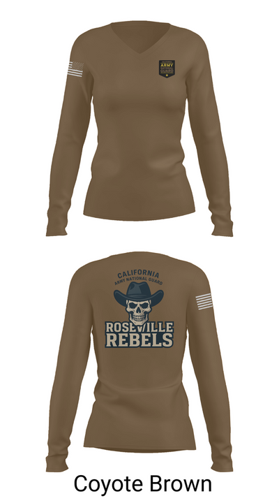 Team Roseville 67248526 Women's Long Sleeve V-neck Shirt - 16