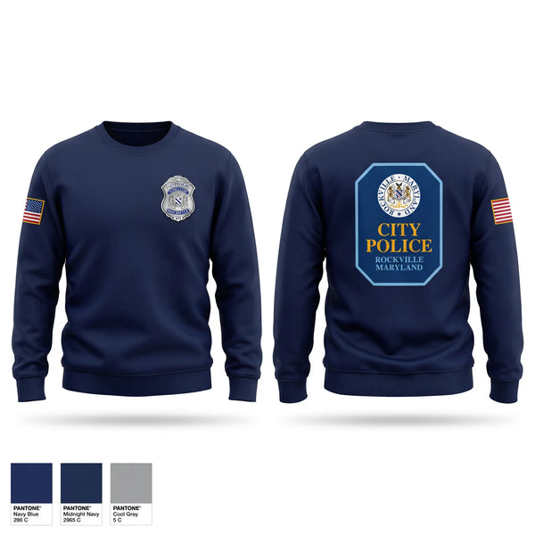 Crew Neck Sweatshirt, Rockville City Police, Police, Teamtime, Team time, sublimation, custom sports apparel, team uniforms, spirit wear, spiritwear, sports uniforms, custom shirts, team store, custom team store, fundraiser sports, apparel fundraiser