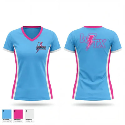 West Texas Thunder 95483685 Women's Short Sleeve V-neck Shirt - 1