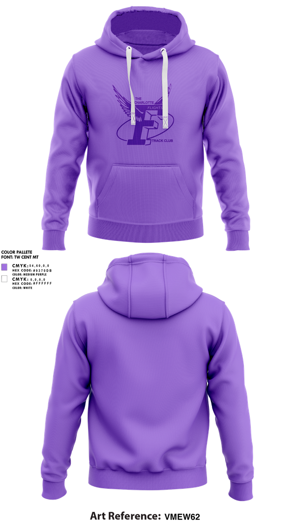 Hoodie, The Charlotte Flights, Track & Field, Teamtime, Team time, sublimation, custom sports apparel, team uniforms, spirit wear, spiritwear, sports uniforms, custom shirts, team store, custom team store, fundraiser sports, apparel fundraiser