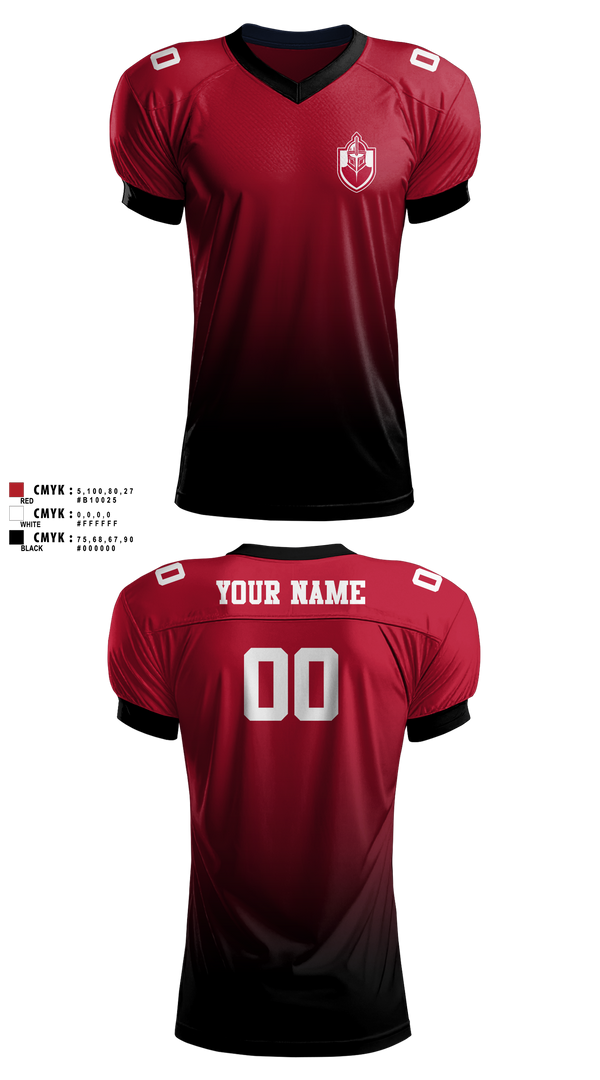 Football Jersey, Whittier Crimson Knights, , Teamtime, Team time, sublimation, custom sports apparel, team uniforms, spirit wear, spiritwear, sports uniforms, custom shirts, team store, custom team store, fundraiser sports, apparel fundraiser